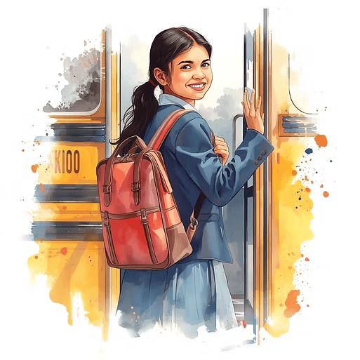 Safe GMR School Bus Student