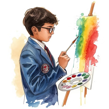 Art Club Boy Painting